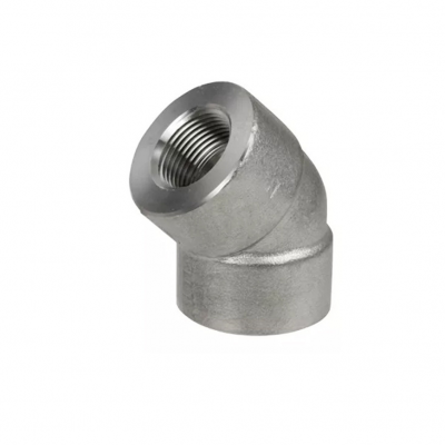 Semicodo acero carbón roscado both-well